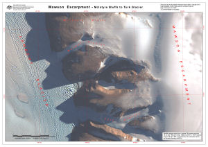 Mawson Escarpment - McIntyre Bluffs to Turk Glacier