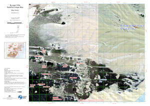Bunger Hills Satellite Image Map - Map Series - Map Sheet: A3