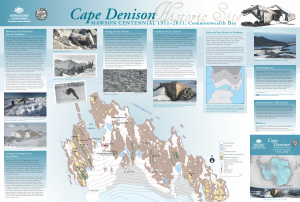 Cape Denison Historic Site<br>
Mawson Centennial 1911-2011, Commonwealth Bay