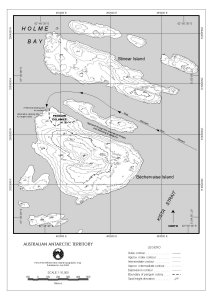 Bechervaise Island topographical map