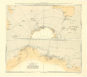 Charts showing the Explorations and Surveys of the British, Australian and New Zealand Antarctic Research Expedition from 1929 to 1931 under the command of Sir Douglas Mawson, O.B.E., D.Sc.