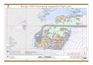 Bunger Hills fixed-wing suggested flight paths