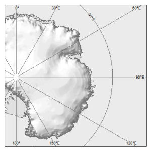 East Antarctica [Black and white]