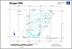 Bunger Hills Line Map