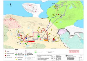 Annex B: Casey Station Spill Risk Assessment Map<br>
Land and Marine-Based Spills 