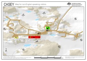 Casey: Critical safety map for non-English speaking visitors