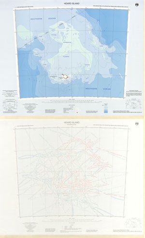 Heard Island (1:1 million bathymetric map and soundings map)