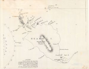 Islands in the Southern Indian Ocean. Heard and McDonald Islands. British Admiralty Chart (2317) no. 802
