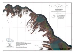 Heard Island, GeoEye satellite imagery - 2 February 2012, Map 2 of 5