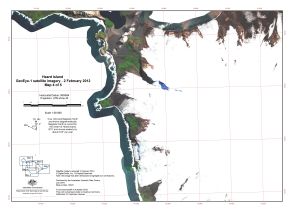Heard Island, GeoEye satellite imagery - 2 February 2012, Map 4 of 5
