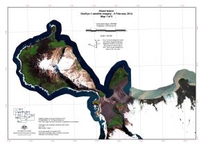 Heard Island, GeoEye satellite imagery - 6 February 2014, Map 1 of 5