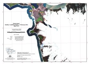 Heard Island, GeoEye satellite imagery - 6 February 2014, Map 4 of 5