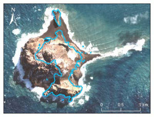McDonald Islands Satellite Image Map