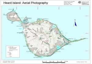 Heard Island: aerial photography