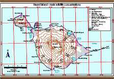 Heard Island - main wildlife concentrations (Helicopter Operations)
