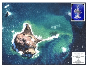 McDonald Islands : satellite image map
