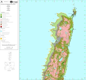 Macquarie Island Vegetation, Structure & Drainage - Northern Sheet