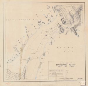 Sketch Map of Macquarie Island North End Isthmus