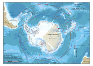 Antarctica and the Southern Ocean: CCAMLR Statistical Reporting Subareas<br>
Includes the Australian Antarctic Territory and year-round Australian stations