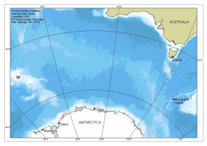 Macquarie Island in relation to Australia and Antarctica