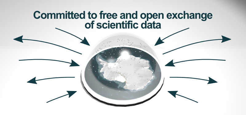 The Australian Antarctic Data Centre is committed to the free and open exchange of scientific data